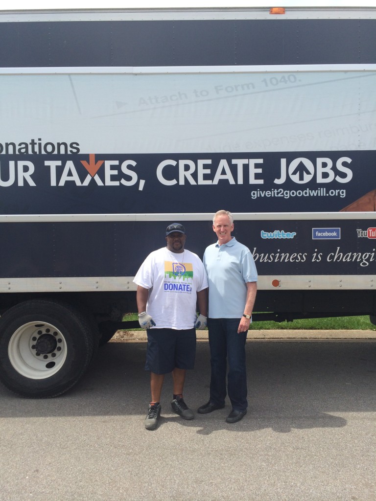 Bob Parks was the first PARKS employee to use the Goodwill Pick-Up Service