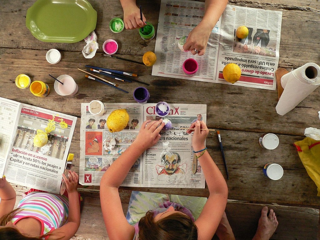 Crafts are a great rainy day option!