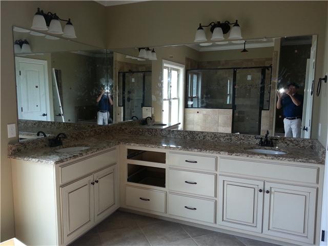 Master Bath with lots of storage, two sinks, lots of counter space - photographer not included!