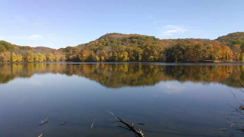 Radnor Lake is a great place to see the autumn scenery