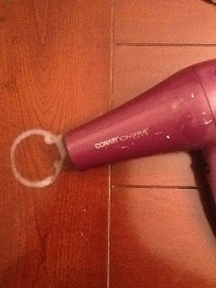 A hair dryer can take water rings off of your wood furniture